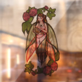 Slak Liefde schattige godin, slasterlijk rode klav Raamsticker (Vel 2)