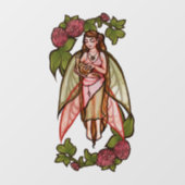 Slak Liefde schattige godin, slasterlijk rode klav Raamsticker (Vel)