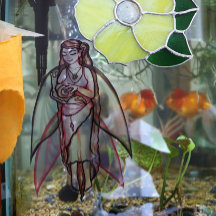 Slak Liefde schattige godin, slasterlijk rode klav