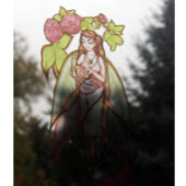 Slak Liefde schattige godin, slasterlijk rode klav Raamsticker