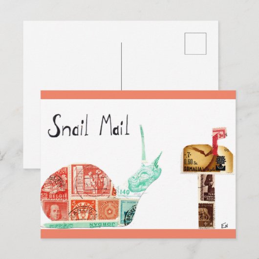 Slak Mail Briefkaart (Voorkant / Achterkant)