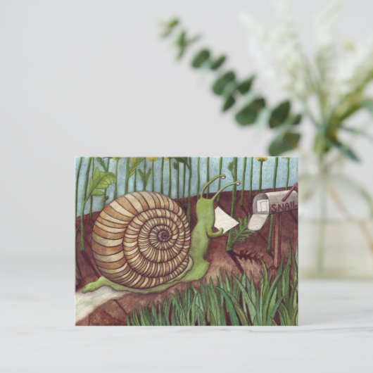 Slak Mail Briefkaart (Staand voorkant)
