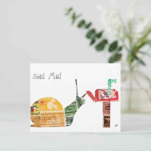 Slak Mail Briefkaart (Staand voorkant)