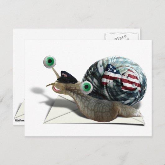 Slak Mail Briefkaart (Voorkant / Achterkant)