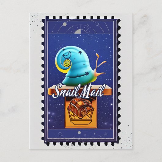 Slak Mail, Briefkaart voor postkruising (Voorkant)