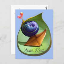 Slak Mail, Briefkaart voor postkruising