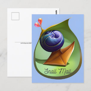 Slak Mail, Briefkaart voor postkruising