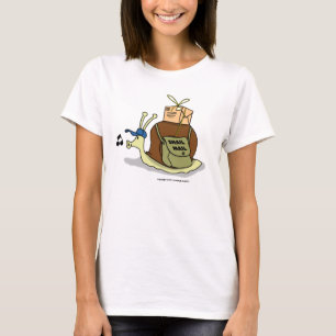 Slak Mail Dames Baby Doll (gebitteerd) T-shirt
