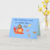 Slak-mail - late verjaardagskaart kaart (Gele Bloem)