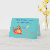 Slak-mail - late verjaardagskaart kaart (Gele Bloem)