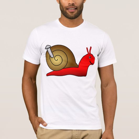 Slak Mannen T-shirt (Voorkant)