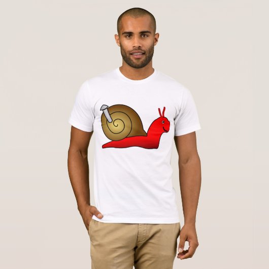 Slak Mannen T-shirt (Voorkant volledig)