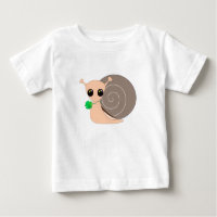 Slak met Clover Baby T-Shirt Lucky - Schilderen