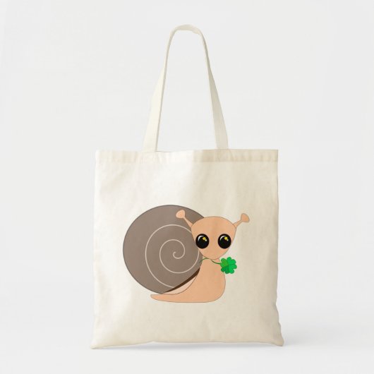 Slak met Clover Canvas tas Lucky (Voorkant)