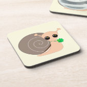 Slak met Clover Onderzetter Lucky (Linkerzijde)