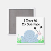 Slak met Gezegde Magneet (Voorkant / Achterkant)