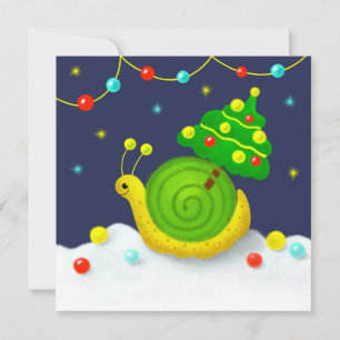Slak met kerstboom