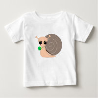 Slak met Klaver Baby T-Shirt