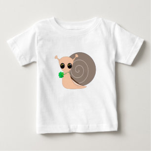 Slak met Klaver Baby T-Shirt