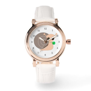 Slak met Klaver Horloge