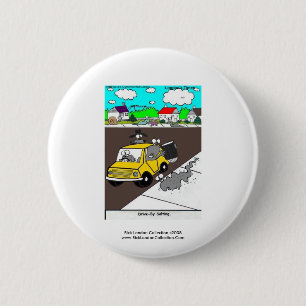 Slak/Naakd Hoogwaardige Grappige Cartoon Nieuwighe Ronde Button 5,7 Cm
