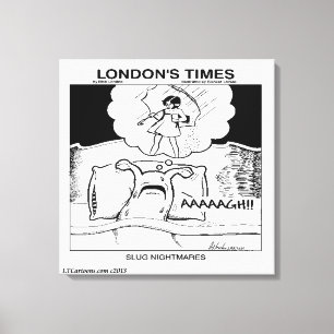 Slak Nachtmerries Klassieke LTCartoons Strip Canvas Afdruk