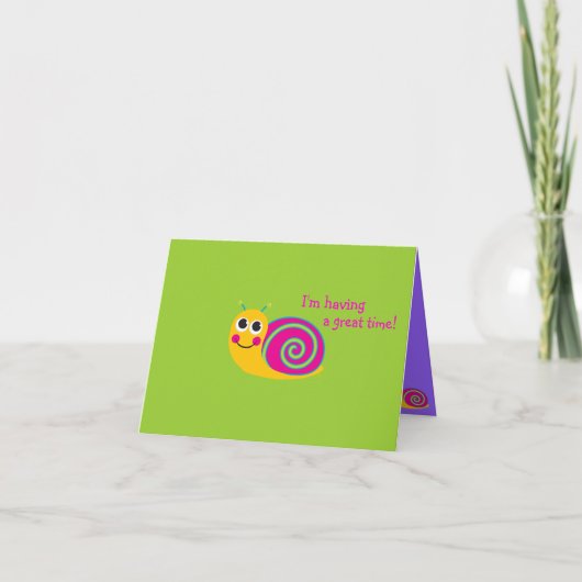 Slak Notecard Kaart (Voorkant)