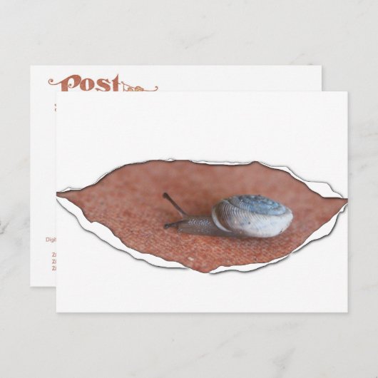 Slak onder gesmolten materiaal briefkaart (Voorkant / Achterkant)