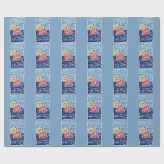 Slak op de Aardbei Cadeaupapier (Vlak)