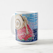 Slak op de Aardbei Koffiemok (Voorkant links)