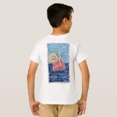 Slak op de Aardbei T-shirt (Achterkant volledig)
