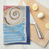 Slak op de Aardbei Theedoek (Quarter Fold)
