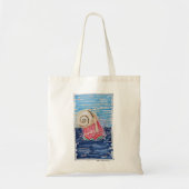 Slak op de Aardbei Tote Bag (Voorkant)