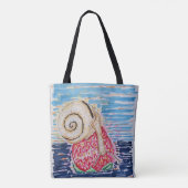 Slak op de aardbei tote bag (Achterkant)