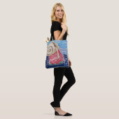 Slak op de aardbei tote bag (Op model)