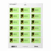 Slak op een bladlabel etiket (Full Sheet)
