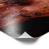 Slak op een missie foto afdruk (Hoek)