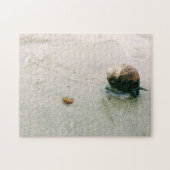 Slak op het strand Puzzle Legpuzzel (Horizontaal)