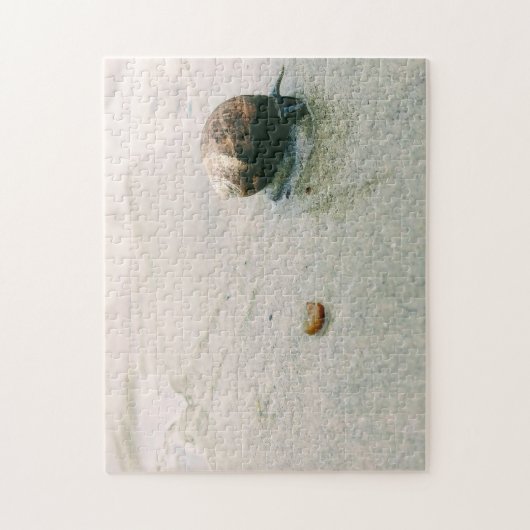 Slak op het strand Puzzle Legpuzzel (Verticaal)