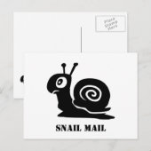 Slak Post Card Briefkaart (Voorkant / Achterkant)