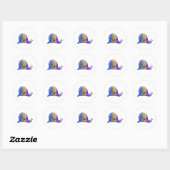 slak ronde sticker (Vel)