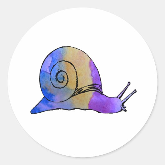 slak ronde sticker (Voorkant)