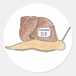 slak ronde sticker