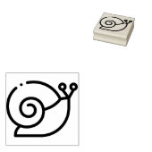 slak rubberstempel (Gestempeld)