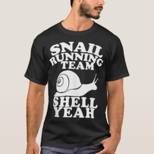 Slak Runteam grappig Snagellopend team T-shirt