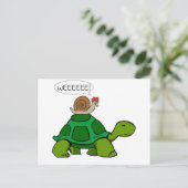 Slak & schildpad - Turbo Duo Briefkaart (Staand voorkant)