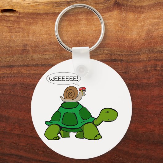Slak & schildpad - Turbo Duo Sleutelhanger (Voorkant)