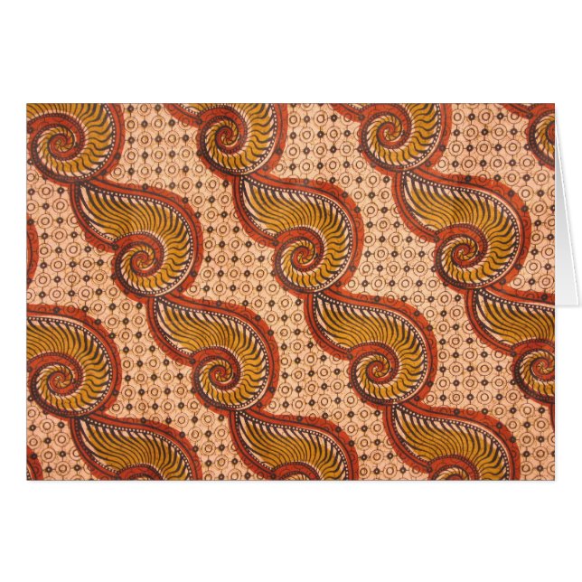 Slak Shell African Fabric Design (Voorkant Horizontaal)