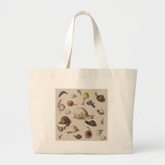 Slak Slug Garden Pet Gastro-pod Botanische slakken Grote Tote Bag (Voorkant)