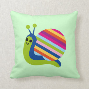 Slak Slugs Gastropoda Cute Cartoon Animal Pillow Kussen